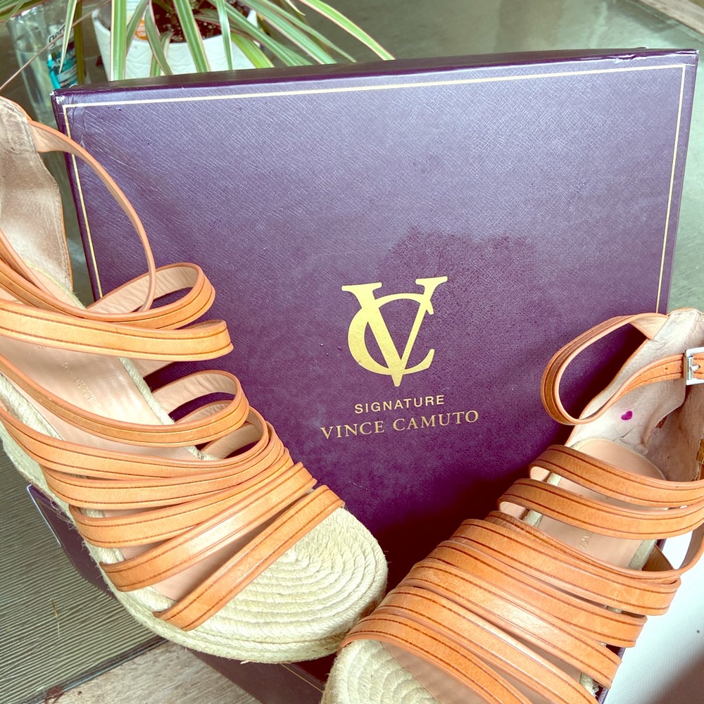 Vince Camino strappy Wedge heels